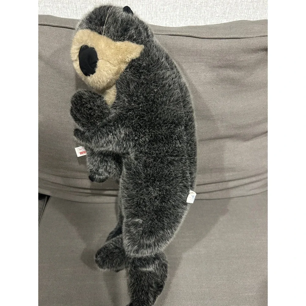 RARE Vintage 1986 Douglas Cuddle Toys Sea Otter wPup Plush Stuffed Animal LARGE